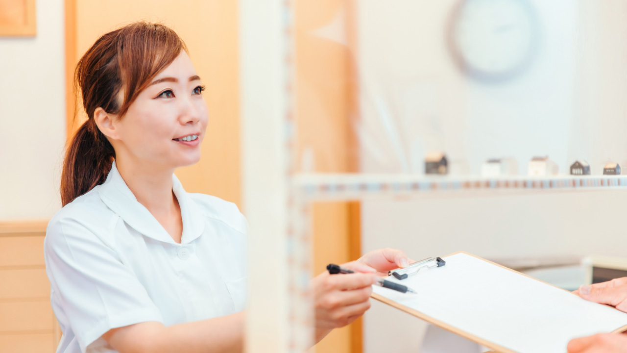 クリニックの受付